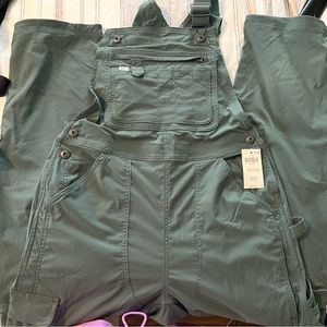 Duluth overalls. Light green.